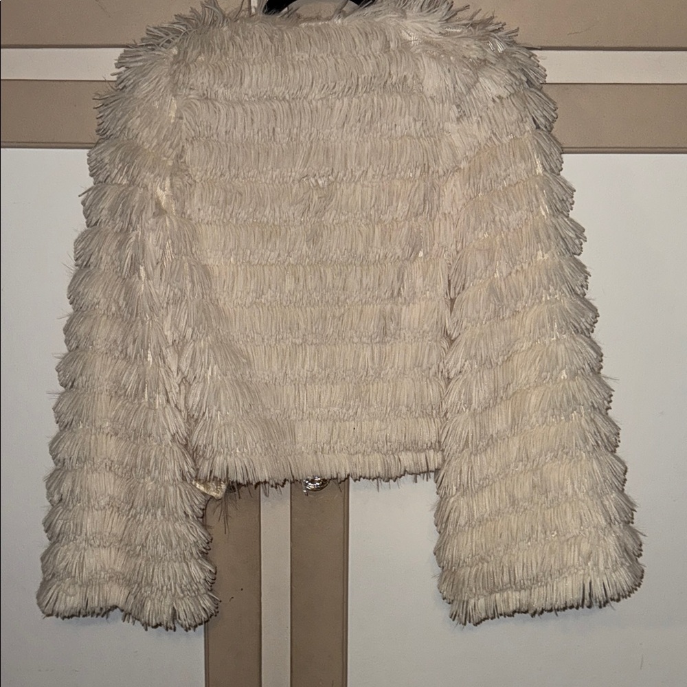 American Threads Cream Teddy Jacket - Picture 3 of 5